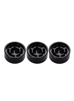 Rockhouse 3pcs Footswitch Topper Protector ABS Bumpers for Guitar Effect Pedal Black  - Image 4