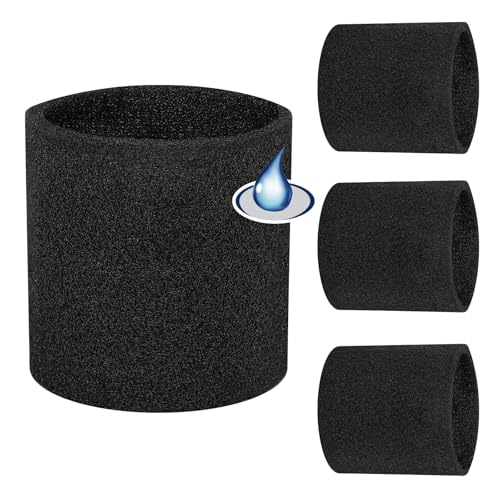 Zibopon 4 Pack 90585 Foam Sleeve Filter Fit for Shop Vac 5 Gallon and Above Wet/Dry Vacuum, Part# 9058500, 9058508, 9058511, 9058527, 9058533, Type R - Image 1
