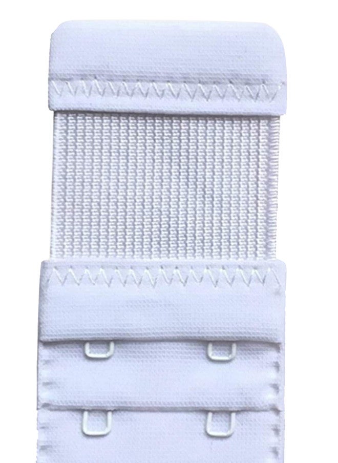 FIMS Women White & Beige Pack of 12 2 Hook & 3 Eye Stretchy Bra Extenders - Image 5