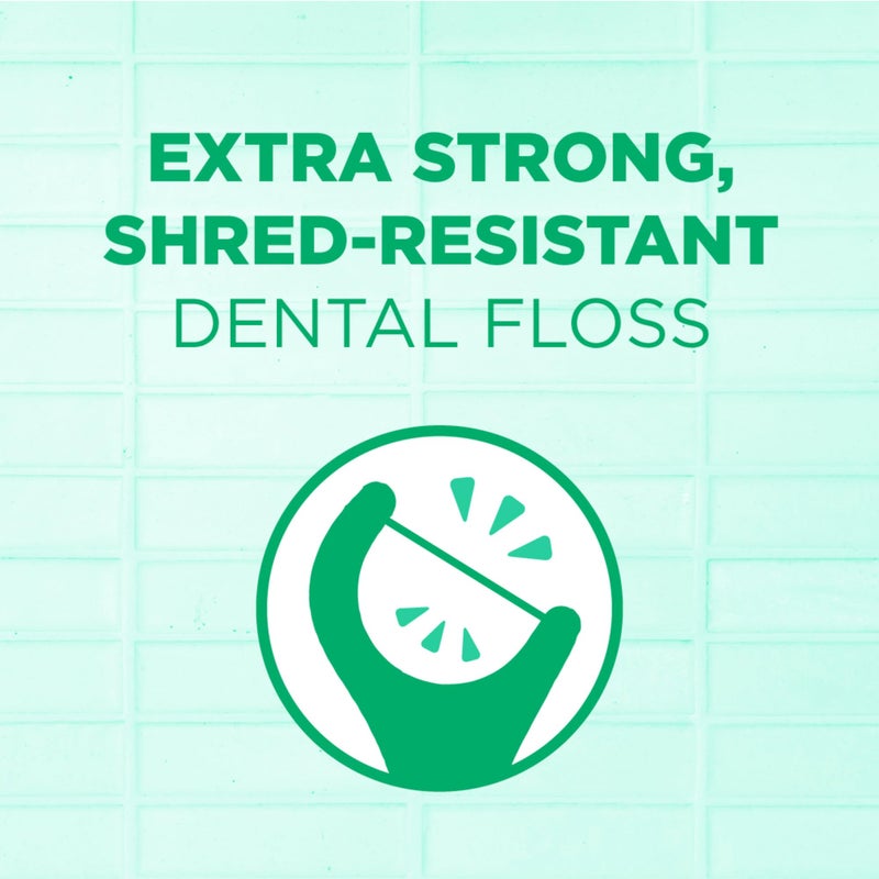 GUM Professional Clean Floss Picks - Extra Strong Shred-Resistant Floss, Easy Grip Handle - Dental Flossers for Adults - Fresh Mint Flavor, 90 Count - Image 4