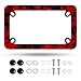 Omw2fyb Motorcycle Blood Spatter License Plate Frame Bloody Stainless Steel Material Funny Motorbike License Plate Holder Motorcycle Accessories 7 X 4 Inch - Image 2
