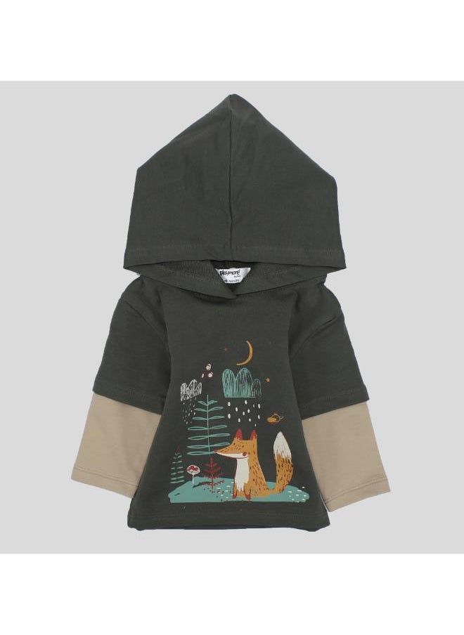 playmore Foxy Long-Sleeved Hooded T-shirt  - Image 1
