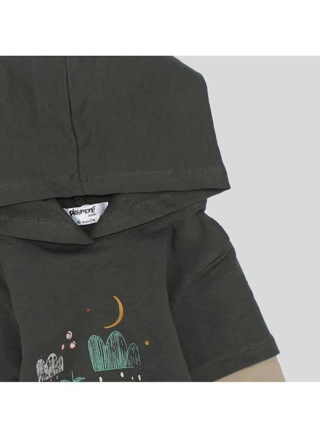 playmore Foxy Long-Sleeved Hooded T-shirt  - Image 3