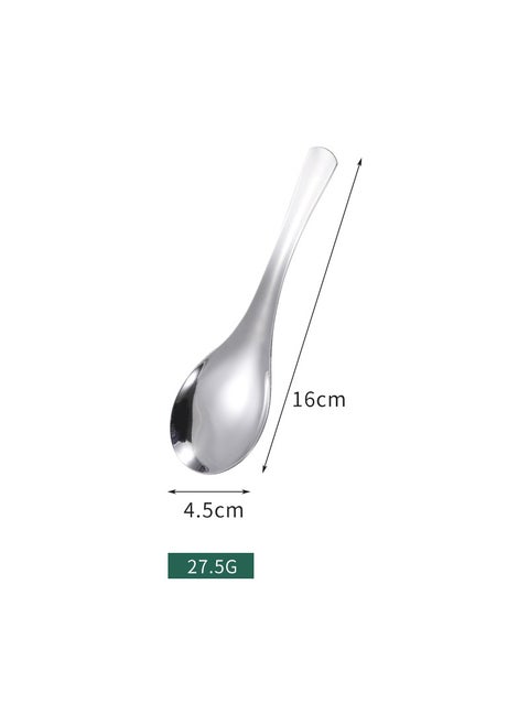 Stainless Steel Soup Spoon Child Feeding Utensil Deep BowlCount Spoon No. 1 Count Spoon No. 1