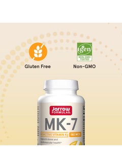 جارو فورملاز Jarrow Formulas MK-7 180 mcg، الشكل النشط بيولوجيًا لفيتامين K2 لصحة العظام والقلب والأوعية الدموية، مكمل غذائي لفيتامين K2 MK-7، 30 كبسولة هلامية، إمداد لمدة 30 يومًا  - Image 2