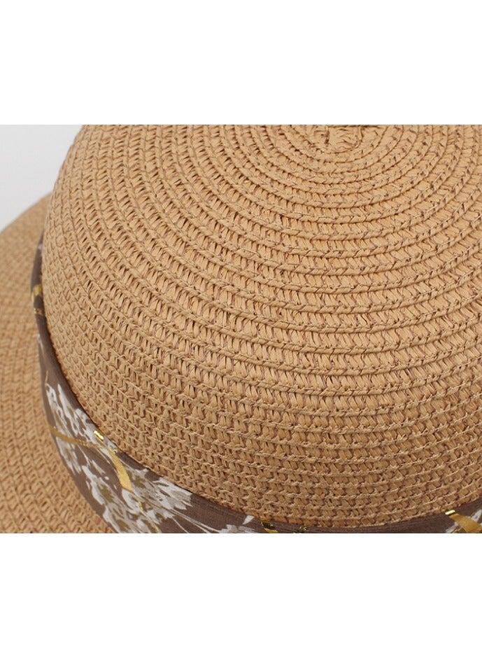KUYING New Fashion Ribbon Bow Straw Hat  - Image 2