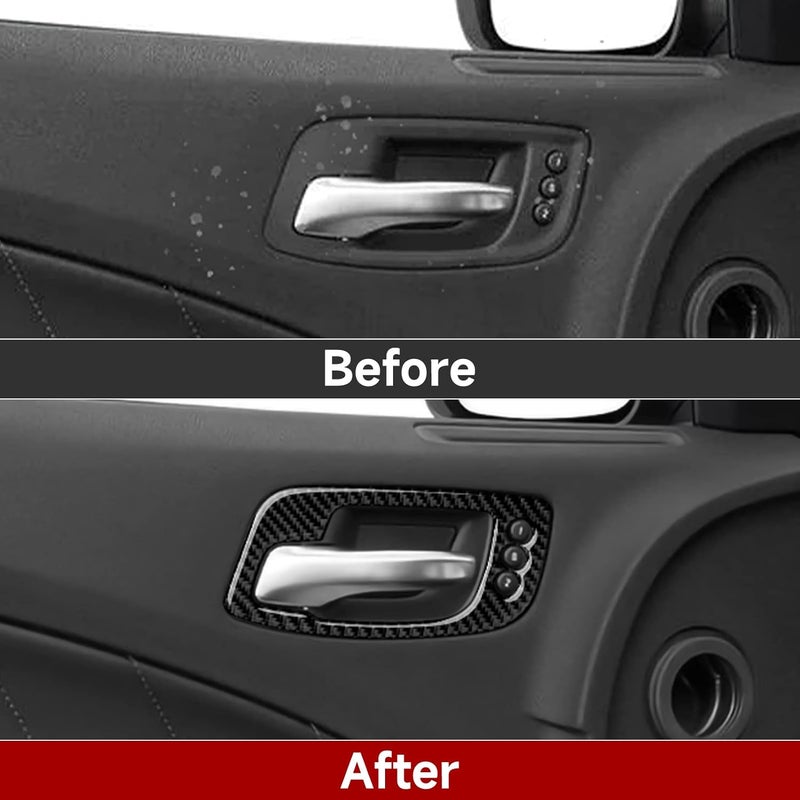 BRMYL Carbon Fiber Door Handle Bowl Decals for Dodge Charger/Chrysler 300 - Image 3