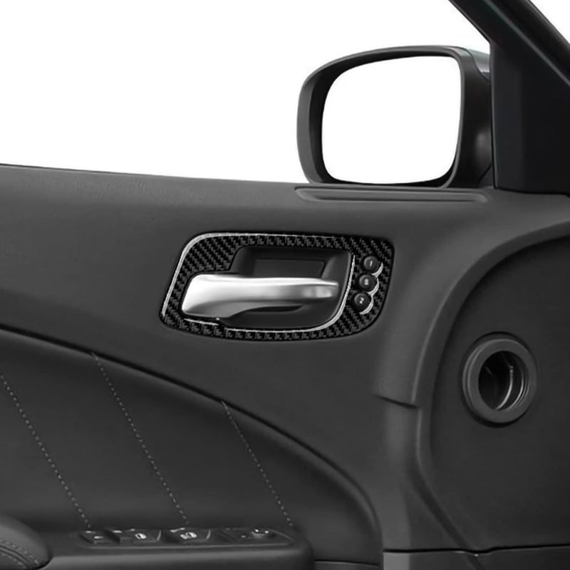 BRMYL Carbon Fiber Door Handle Bowl Decals for Dodge Charger/Chrysler 300 - Image 5