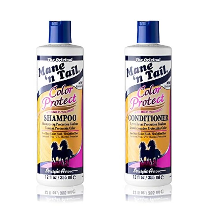 Mane 'n Tail Color Protect Shampoo & Conditioner (12 oz Each) – Strengthens, Reduces Breakage & Enhances Color Vibrancy for Healthier, Shiny Hair - Image 1