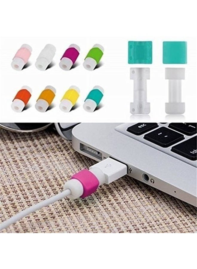Peachjoy 10pcs Practical Cute Cartoon USB Cable Protector Cover Cases For IPhone/Ipad Headset Charger Cord - Image 4