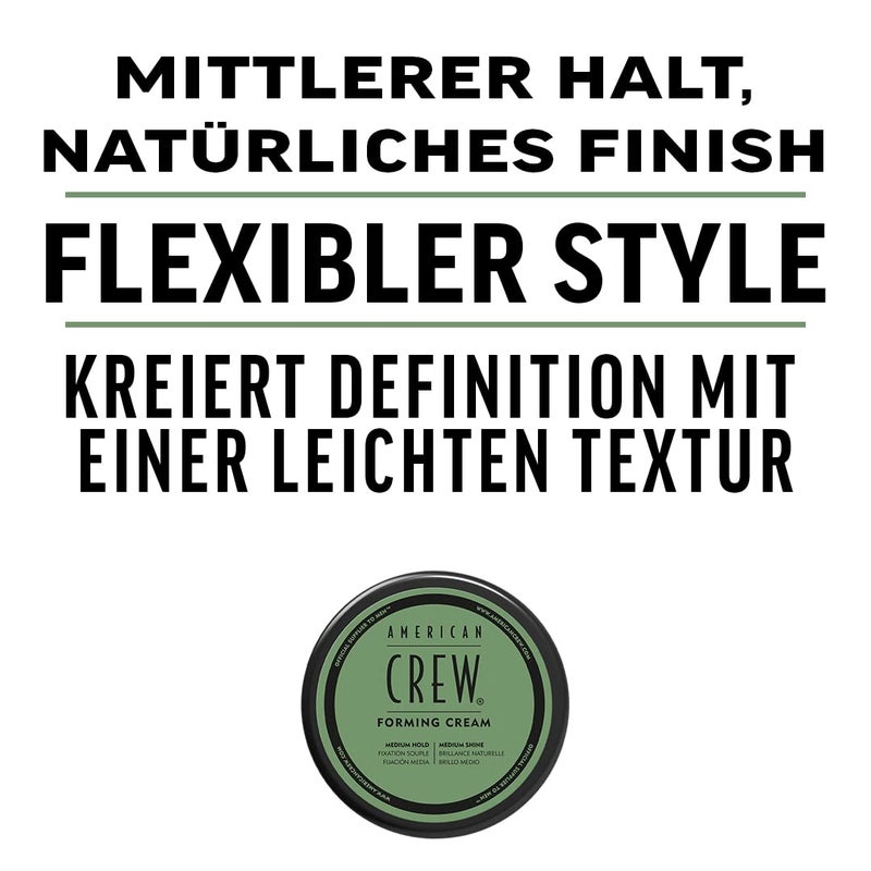 AMERICAN CREW كريم تشكيل شعر للرجال من أمريكان كرو (الإصدار القديم)، مثل جل الشعر مع تثبيت متوسط ولمعان متوسط، 3 أوقية (عبوة من 1) - Image 3