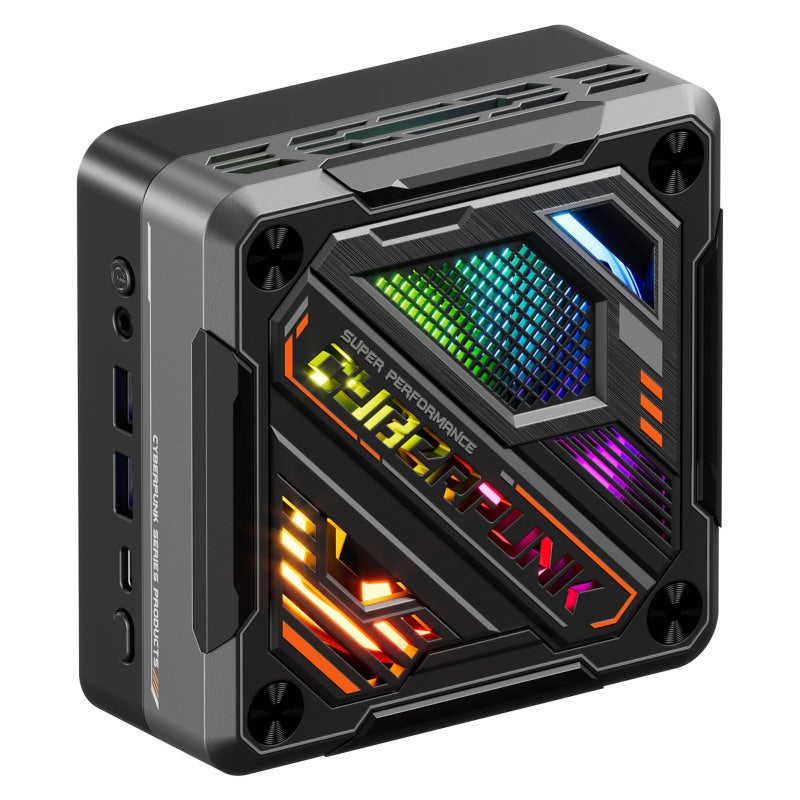Mini Gaming Pc 32G&1Tb Uk Plug High-performance Amd Phoenix Ryzen 7 8845Hs Processor - Triple 4K@120Hz Display Mini Pc For High-intensity Work Gaming Design Black - Image 1