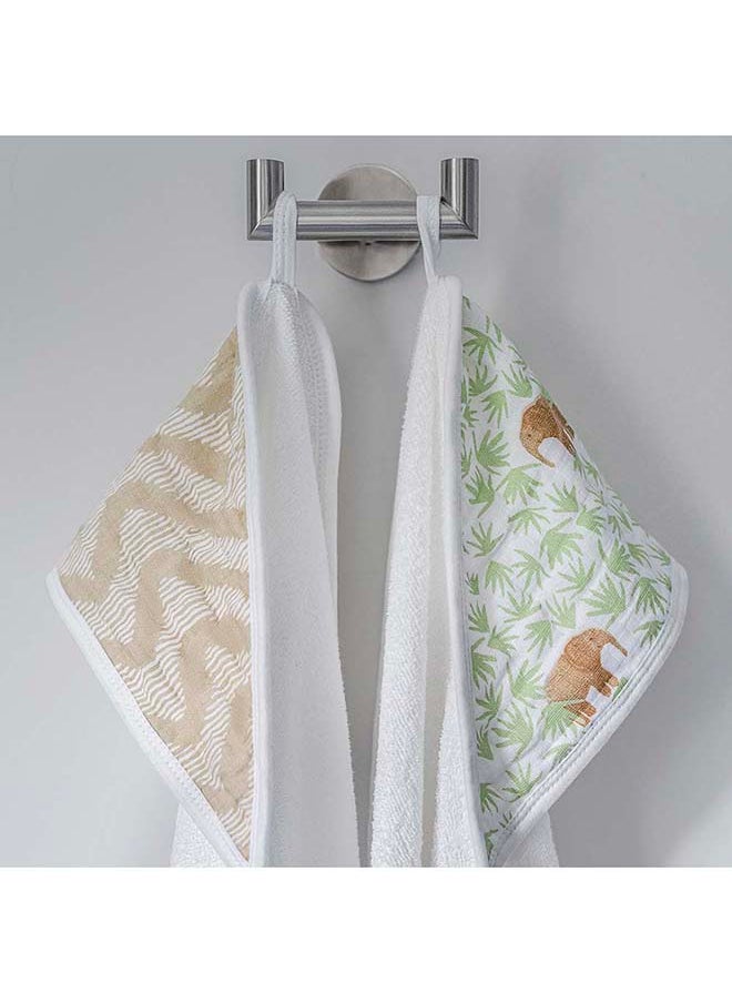 aden + anais Pack Of 2 Essentials Hooded Towel - Tanzania  - Image 2