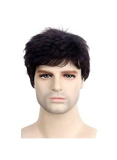 Wigs For Men Hair Wigs For Men Synthetic Hair Wigs For Boys Natural Dark Brown 100 Gram Pack Of 1