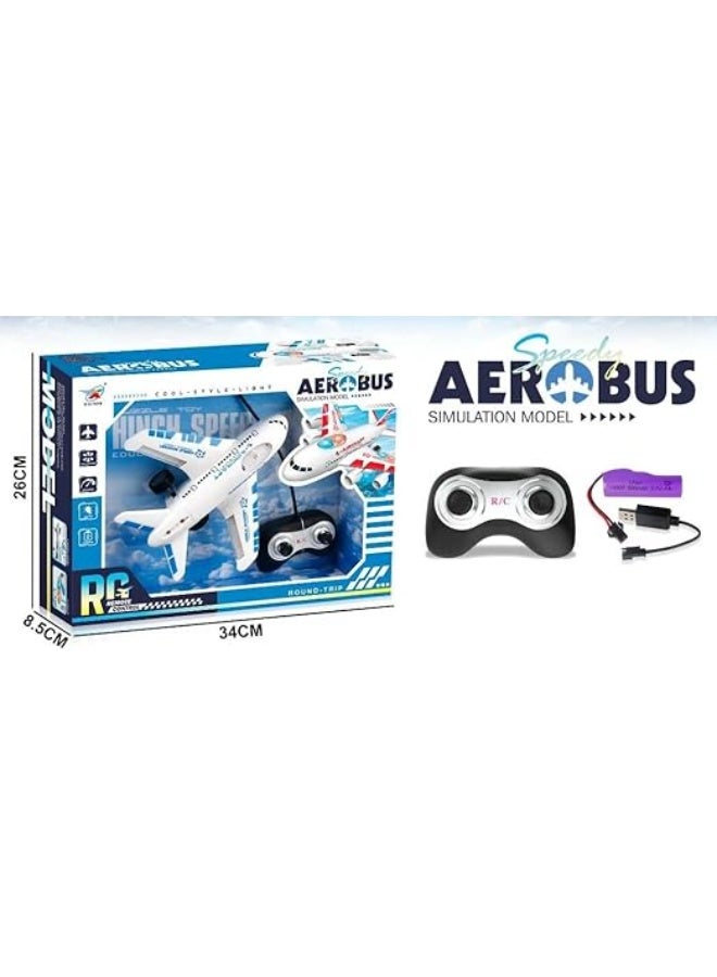 RC Aeroplane Toy with Remote Control, Light, and Music for Kids - Image 3