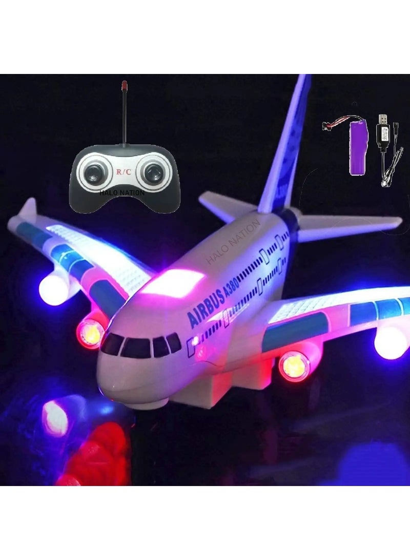 RC Aeroplane Toy with Remote Control, Light, and Music for Kids - Image 5