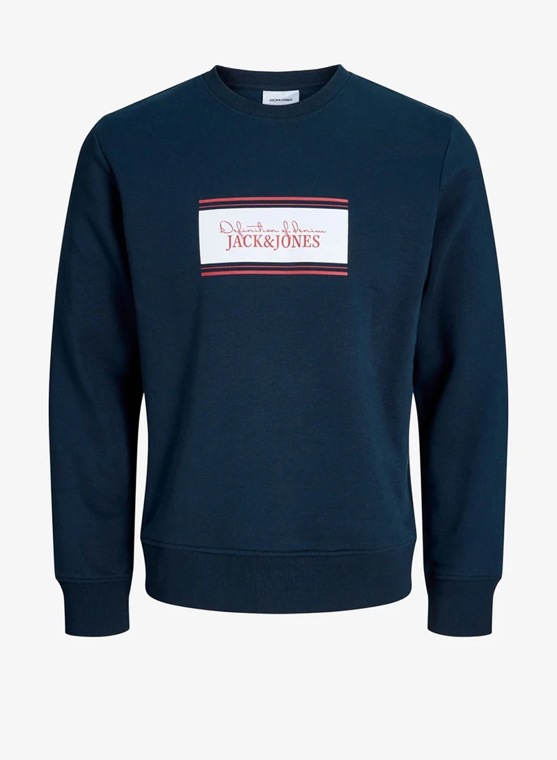 Solid Crew Neck Regular Fit Sweatshirt