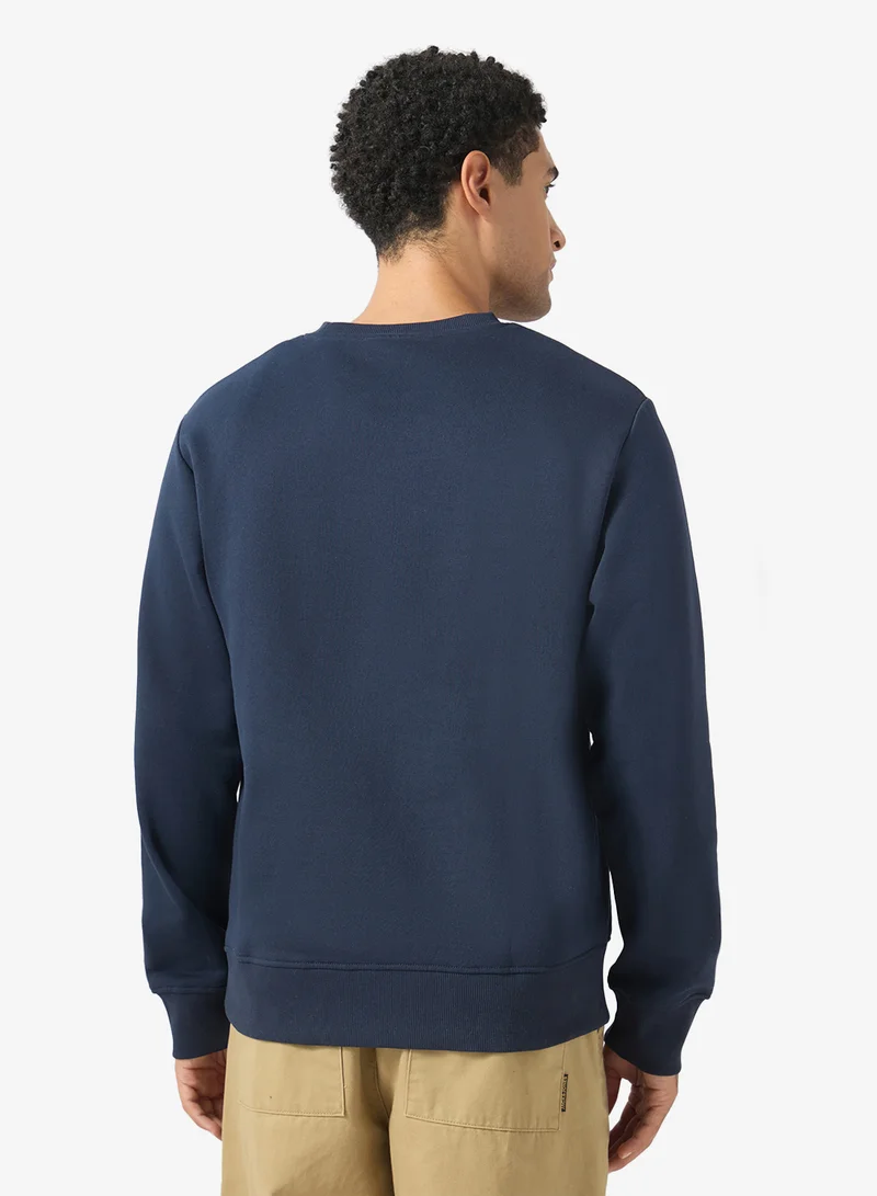 JACK & JONES Solid Crew Neck Regular Fit Sweatshirt