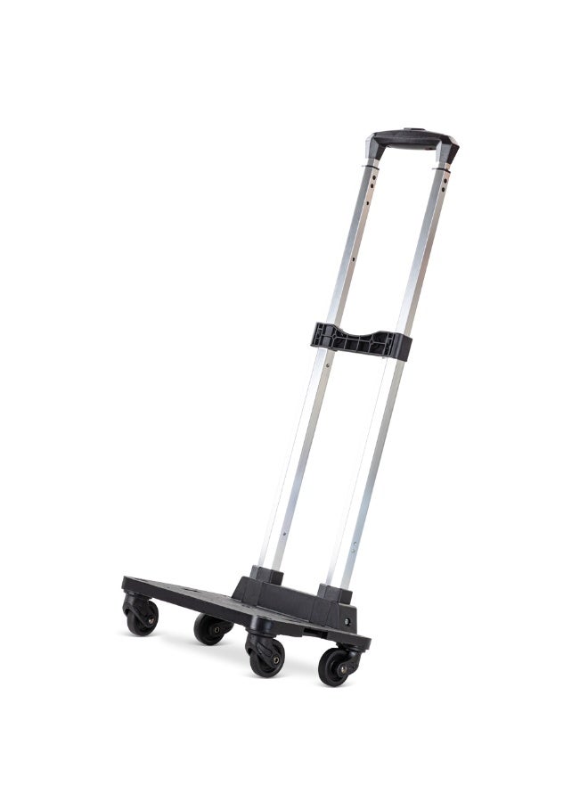 Eazy Kids عربة مدرسية بأربع عجلات للأطفال - أسود - Image 1