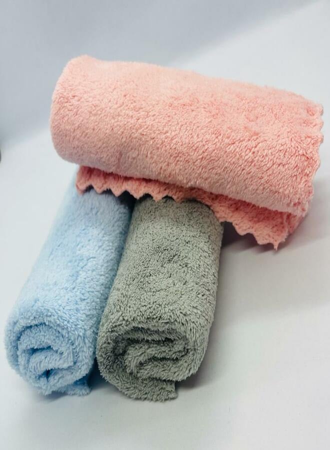 3 قطع من مناشف التنظيف المصنوعة من الألياف الدقيقة متعددة الوظائف - Image 2