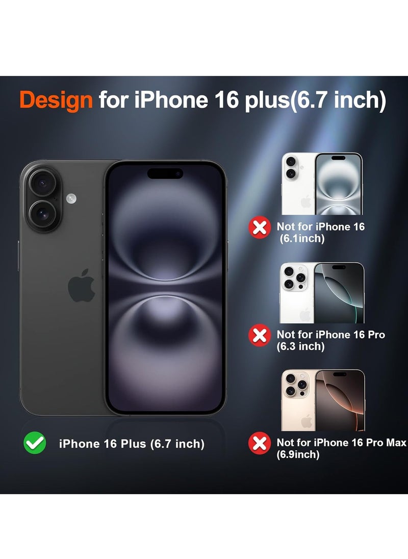 Houmt iPhone 16 Plus Case Cover with Screen Protector Soft Silicone Slim Fit Full Coverage Protective Phone Cover for iPhone 16 Plus 6.7-inch  - Image 2