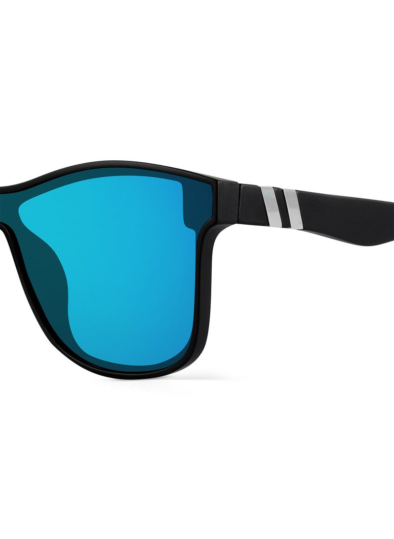Woggles - Velfire Blue X Black Sports Sunglasses - Image 1