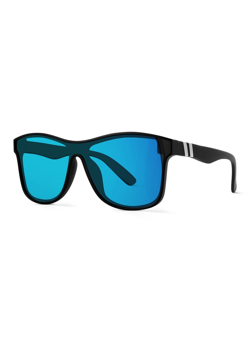 Woggles - Velfire Blue X Black Sports Sunglasses - Image 1