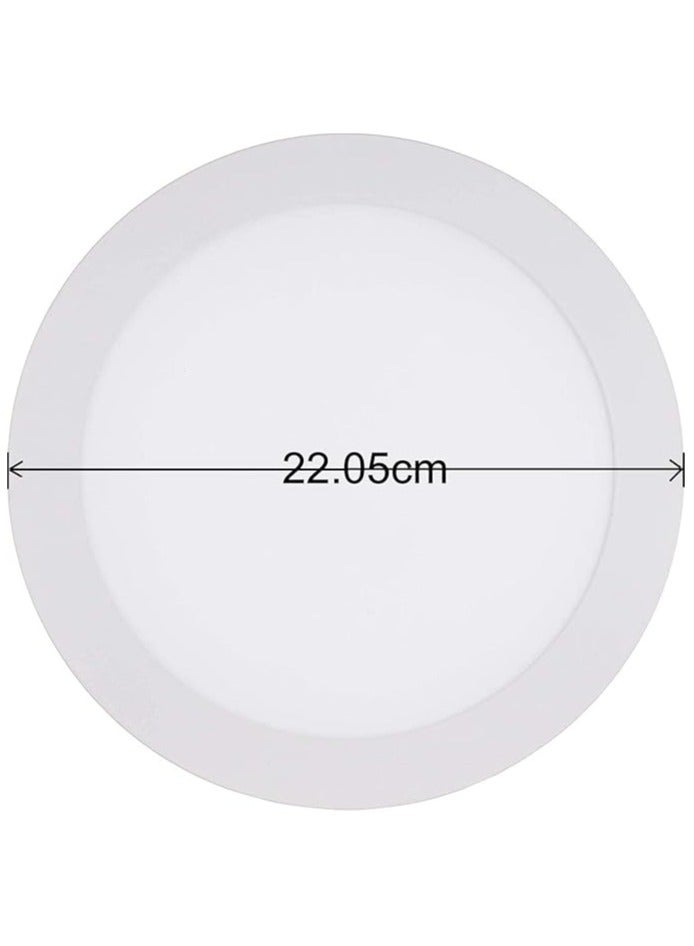 Narken 18W warm white 4000K LED Power Saving 8 inch (hole/cutting size Φ 220mmx20mm) Aluminium Recessed Round Panel Ceiling Light 1450LM AC165-265V 50-60HZ IP40 - Image 2