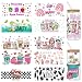 Coowayze UV DTF Cup Wraps Transfer Stickers for 16 oz Glass Cups 10 Sheets Cup Transfer Wraps Rub on Transfers Decals for Crafts Furniture Waterproof Uvdtf Cup Vinyl Wrap Bulk for Libbey Cups Tumblers Wood - Image 2