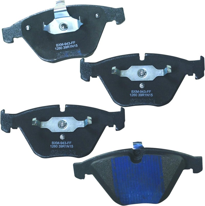 Bendix Premium SBM1260 Semi-Metallic Front Brake Pads for Select Models BMW 323i, 325i, 328i, 328i xDrive, 328xi, 335d, 335i, 335is, 335i 525i, 530i, 645Ci, 650Ci, 650i, X1 - Image 1