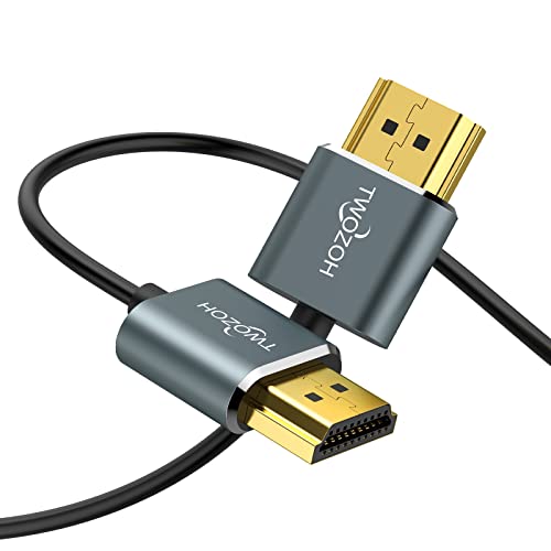Twozoh Ultra-Thin HDMI to HDMI Cable 1.6FT, Hyper Slim HDMI 2.0 Cable, Extreme Flexible HDMI Cord Support 3D/4K@60Hz, 2160P, 1080P - Image 1
