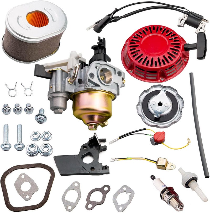 Ruma Adjustable Carburetor Recoil Starter Assembly Tune up kit for Honda GX120 GX160 GX200 4HP 5.5HP 6.5HP Engine - Image 1