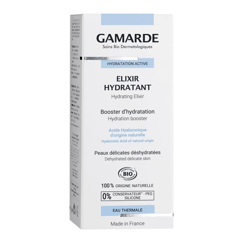 Gamarde Hydrating Elixir - Face Moisturizer with Organic Aloe Vera and Hyaluronic Acid - Gentle Moisturizer Face Cream for Smooth Skin - 1.01 oz - Image 3