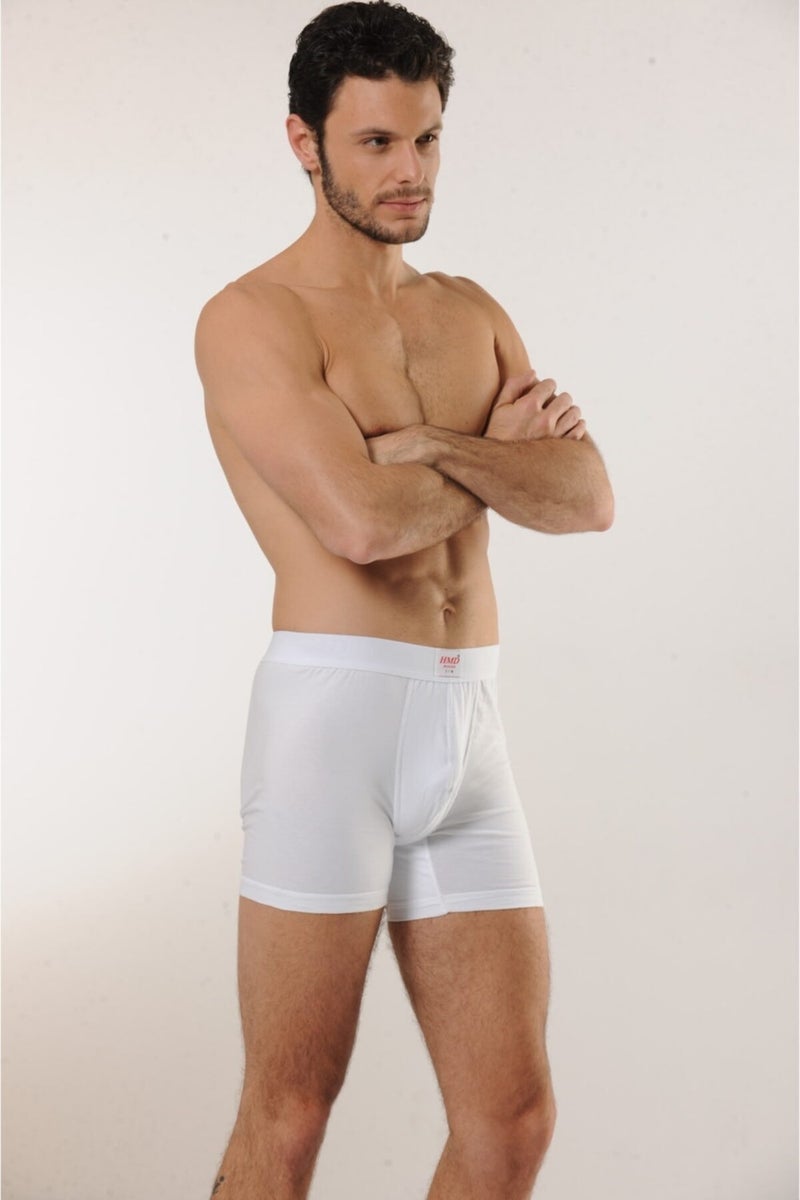 HMD 300 3-Piece Cotton Lycra Men's Boxer Briefs - White  - Image 3