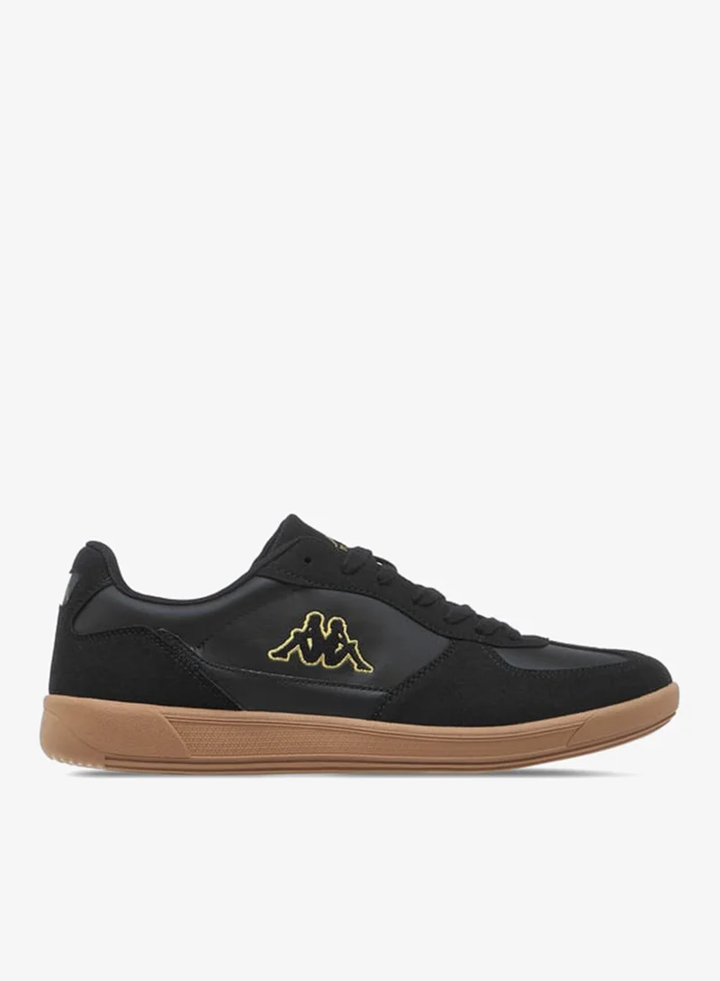Men's Logo Embossed Sports Shoes with Lace-Up Closure