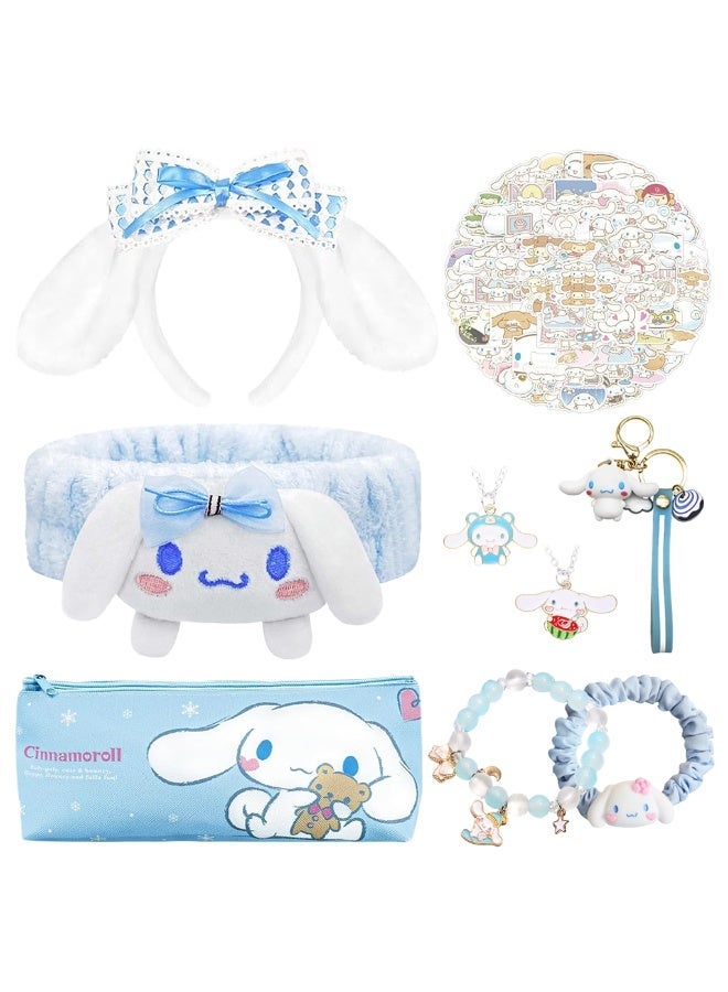 HANNEA® 9Pcs Kawaii Cinnamoroll School Kit for Girls, Sanrio Stuff Cute Stationery School Supplies Set - Image 1