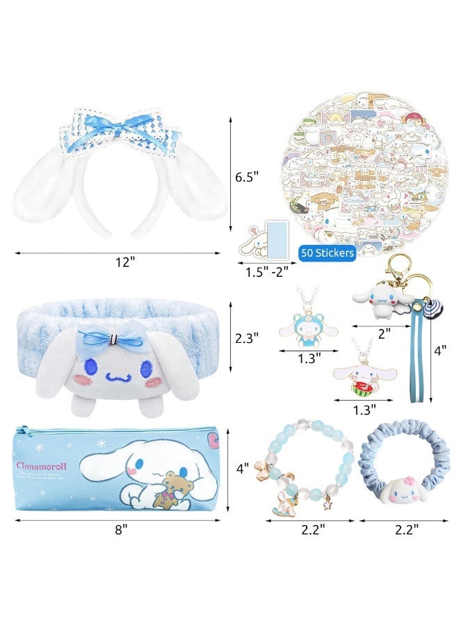 HANNEA® 9Pcs Kawaii Cinnamoroll School Kit for Girls, Sanrio Stuff Cute Stationery School Supplies Set - Image 3