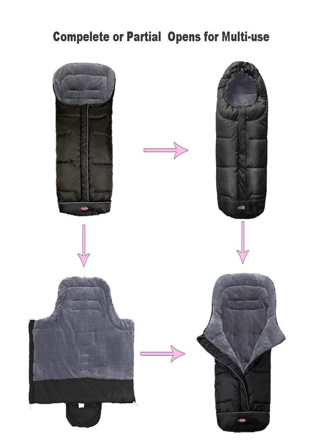 SUNDAY Anti-Kick Waterproof Stroller Sleeping Sack - Universal Footmuff Fits All Toddler/Sleeping Bag Cocoon Cozy Warmer for Baby Winter Stroller Cover with Unique Design - Image 4