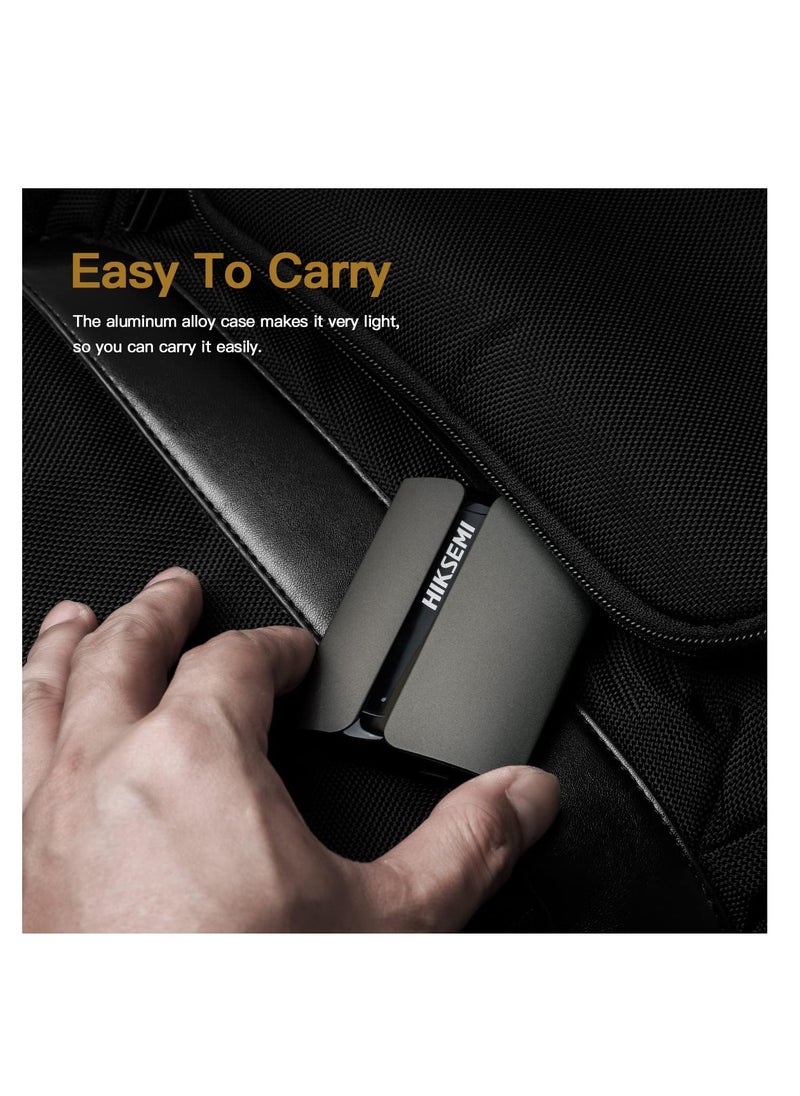 HIKSEMI - HIKSEMI T300S 2TB Portable External SSD Read Speed Up to 560MB/S, USB 3.1/Type C, External Solid State Drives - Image 1