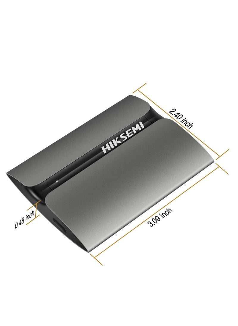 HIKSEMI - HIKSEMI T300S 2TB Portable External SSD Read Speed Up to 560MB/S, USB 3.1/Type C, External Solid State Drives - Image 1