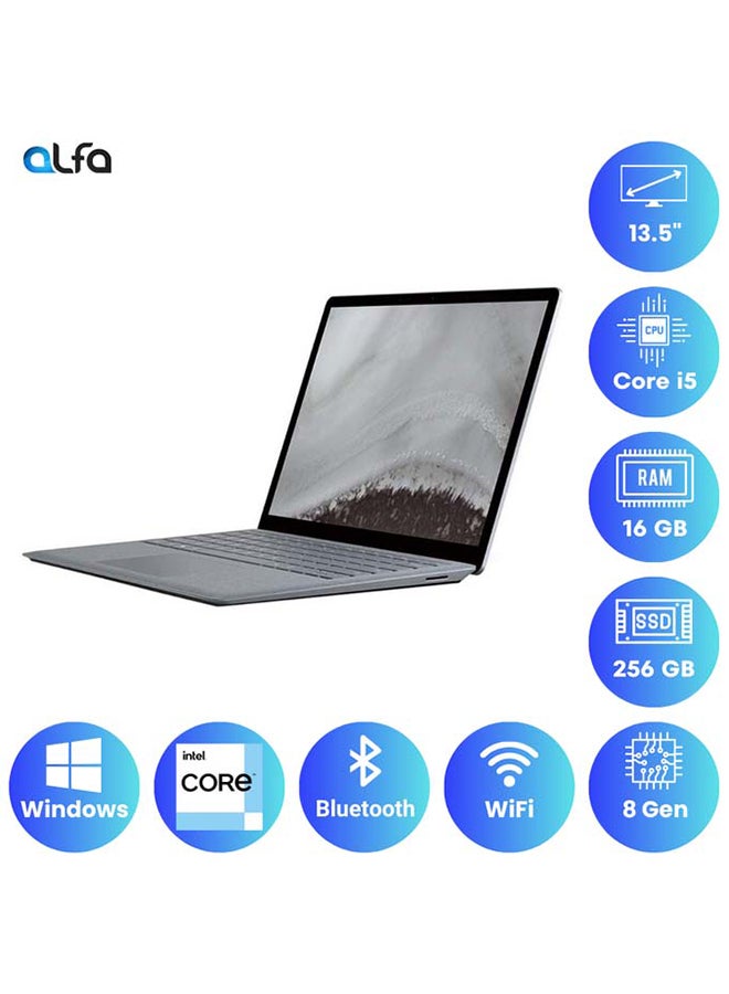 مايكروسوفت مجدد - لابتوب سيرفيس 2 مع شاشة UHD بحجم 13.5 بوصة، معالج إنتل كور i7-8650U/رباعي النواة/الجيل الثامن/ذاكرة RAM سعة 8GB/قرص SSD سعة 256GB/رسومات إنتل UHD 630/ويندوز 10 برو - Image 3