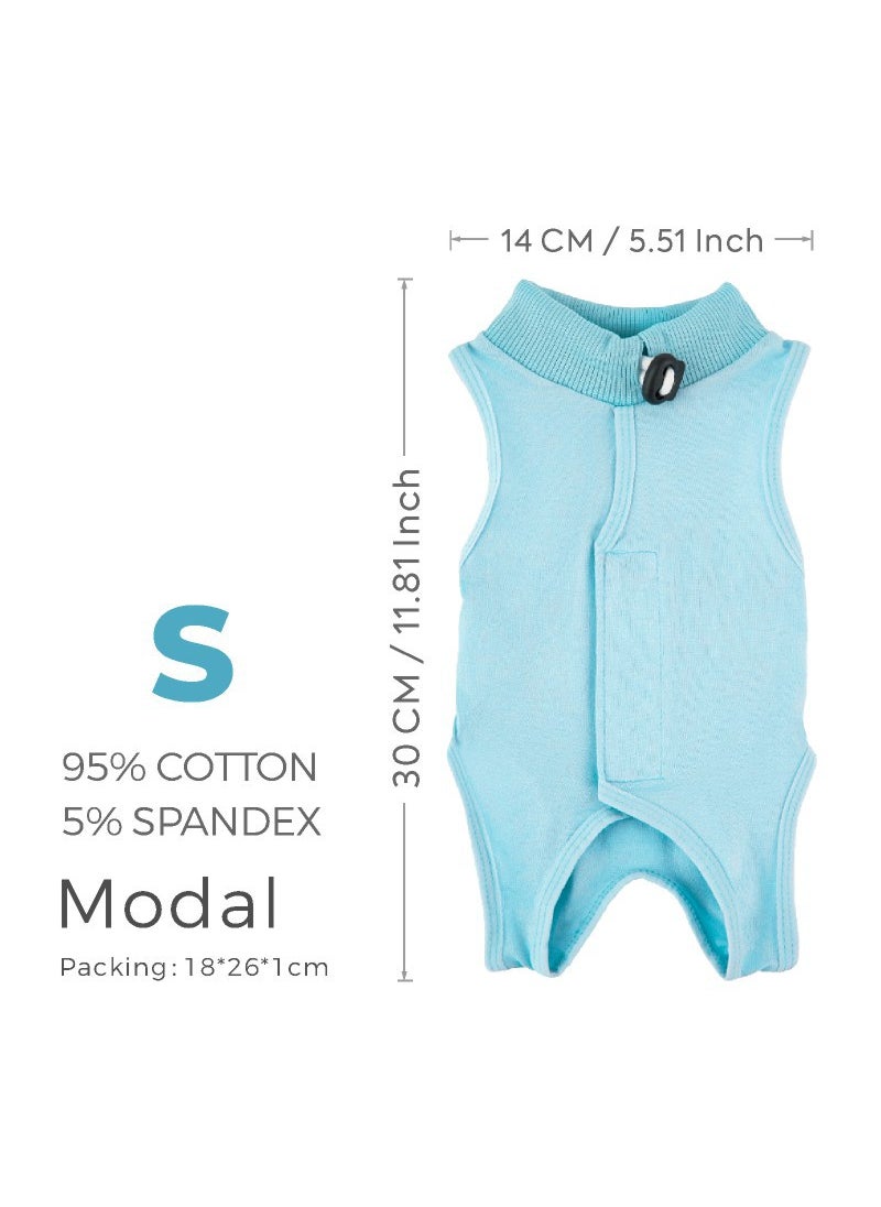 Generic - Summer Cat Sterilization Suit Breathable Pet Apparel [Blue] S Code Suggested 1.00 kg-2.00 kg - Image 1