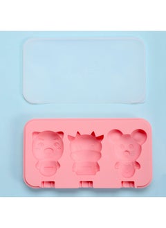 3連狗牛鼠【粉】單個模具  ->  3-Link Dog, Cow, Mouse [Pink] Single Mold