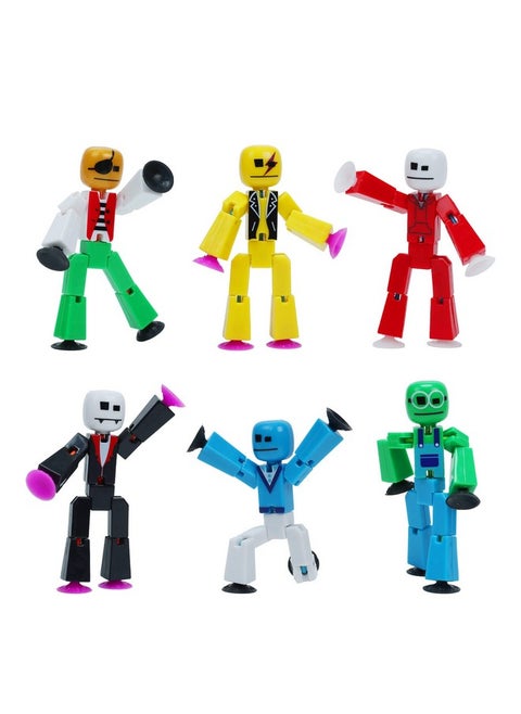 Stikbot Avatar Series 1, Set Of 6 Uv Print Stikbot Collectable Action Figures, Create Stop Motion Animation, Great For Kids Ages 4 And Up
