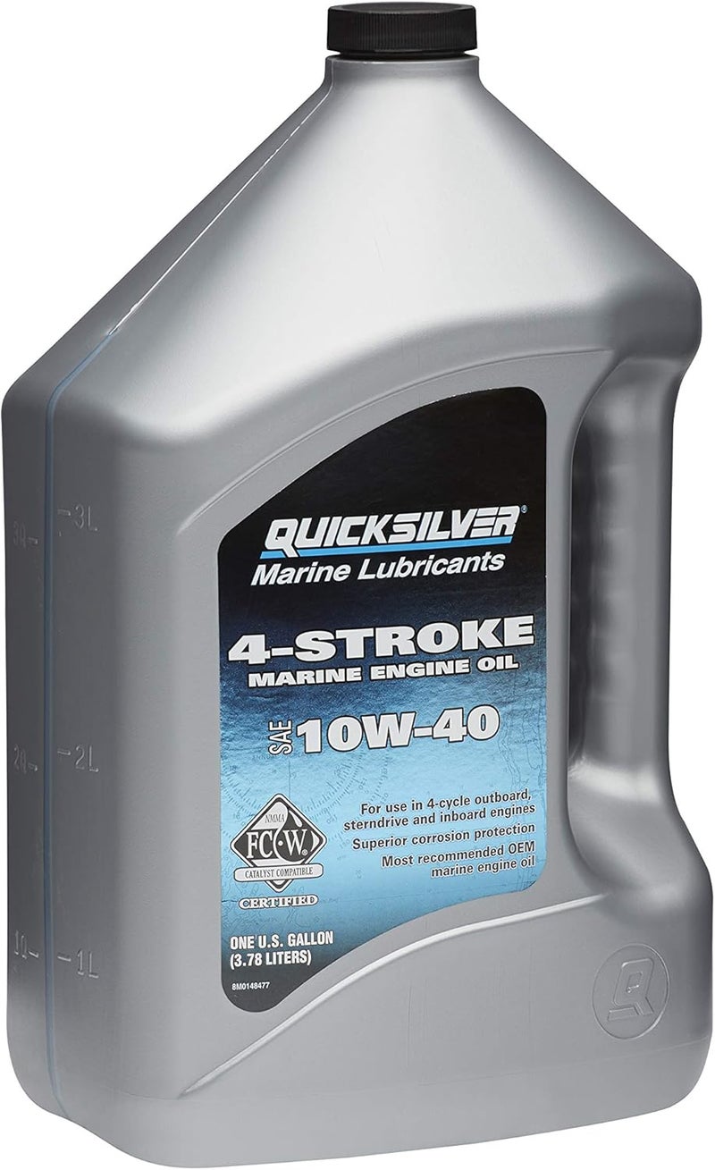 Quicksilver 10W-40 4-Stroke Marine Engine Oil - 1 Gallon - Image 3