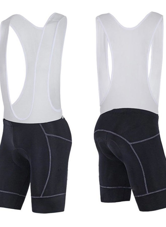 sponeed Men's Road Bike Shorts Bib Pants Gel Padded Cycling Knickers Compression Cycle Bottoms, Black, S - Image 1
