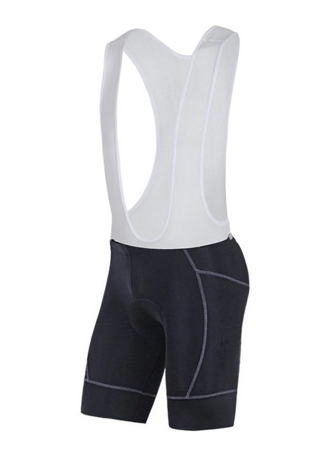 sponeed Men's Road Bike Shorts Bib Pants Gel Padded Cycling Knickers Compression Cycle Bottoms, Black, S - Image 2