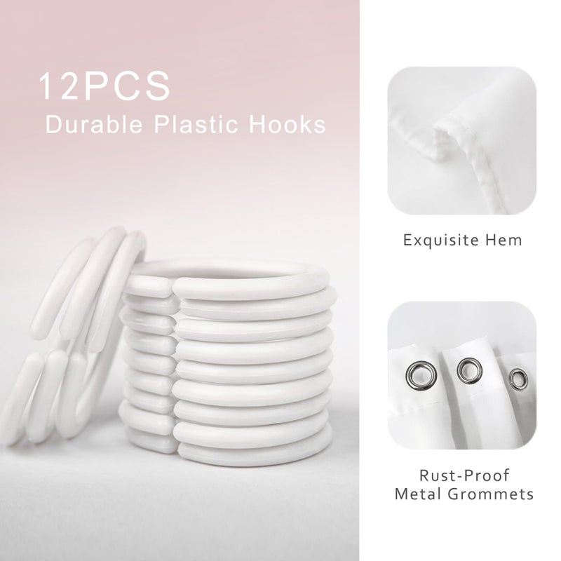 ريديكور Riyidecor أسود حمراء دش الستار 60wx72h بوصة مجردة الجدار الطوب الحديث 3D التصميم المتدرج المستقبلي مكعبات هندسية منقو - Image 3