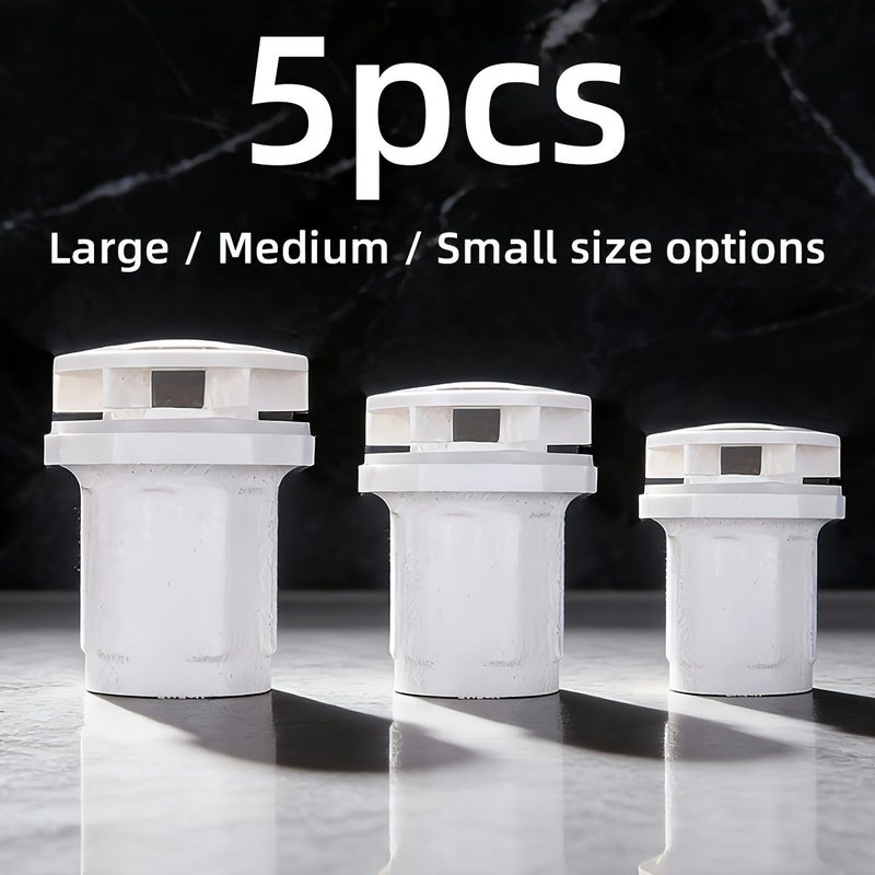 5 Pcs PVC Fish Tank Direct Discharge Joints Plastic Aquarium Fittings Water Tanks And Seafood Pools With Multiple Pipe Diameters For Water And Sewage Drainage - Image 1