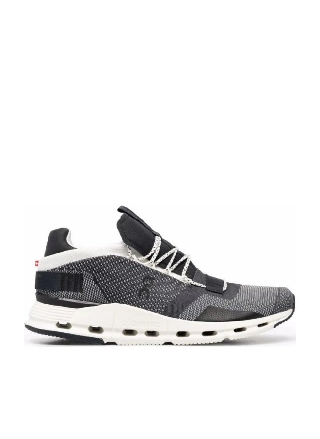 ON CloudNova Casual Sneakers – Black White Edition - Image 1